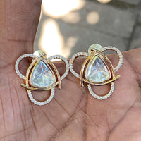 Amoliya Jewels Royal Polki Kundan Stone Designer Studs Earrings 