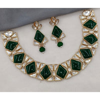 Amoliya Jewels Royal Polki Kundan Stone Pearl And Beads Necklace Set