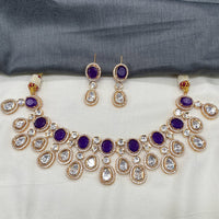 Amoliya Jewels Royal Polki Kundan Stone Necklace Set