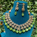 Amoliya Jewels Royal Polki Kundan Stone And Beads Necklace Set