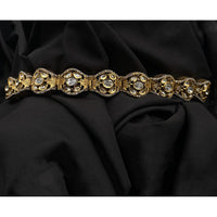 Amoliya Jewels Heritage Look Polki Kundan Stone Openable Bracelet