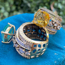 Amoliya Jewels Luxury American Diamond Statement Ring