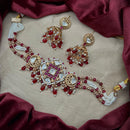 Amoliya Jewels Designer Polki Kundan Stone And Pearl Choker Necklace Set