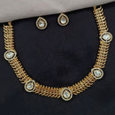 Amoliya Jewels Festive Polki Kundan And Austrian Stone Jewellery Set