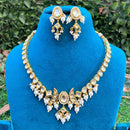 Amoliya Jewels Premium Kundan And Pearl Designer Necklace Set
