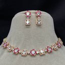 Amoliya Jewels Royal Polki Kundan Stone And Pearl Necklace Set