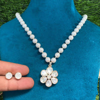 Amoliya Jewels Designer Polki Kundan Stone And Beads Necklace Set