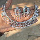 Amoliya Jewels American Diamond Elegant  Necklace Set