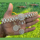 Amoliya Jewels Designer Polki Kundan Stone And Pearl Choker Necklace Set