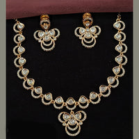 Amoliya Jewels Designer Polki Kundan Stone Necklace Set