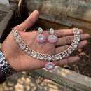 Amoliya Jewels Designer Polki Kundan Stone And Pearl Necklace Set