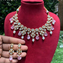Amoliya Jewels Designer Polki Kundan Stone And Beads Necklace Set