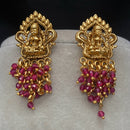 Amoliya Jewels Royal Look Goddess Temple Pearl Dangler Earrings