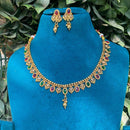 Amoliya Jewels Premium Pota Stone And Beads Necklace Set