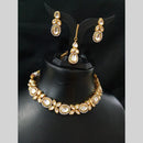 Amoliya Jewels Luxury Polki Kundan Stone Choker Necklace Set 