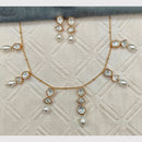 Amoliya Jewels Luxury Polki Kundan Stone And Beads Necklace Set