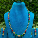 Amoliya Jewels Classic Colorful Beads Necklace Set