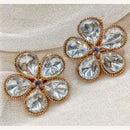 Amoliya Jewels Royal Polki Kundan Stone Designer Studs Earrings