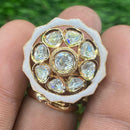 Amoliya Jewels Ethnic Polki Kundan Stone And Meenakari Rings