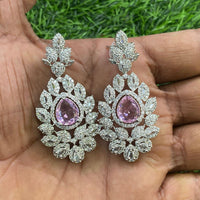 Amoliya Jewels American Diamond Designer Dangler Earrings
