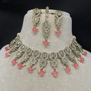 Amoliya Jewels Heritage Crystal Stone Pearl And Beads Choker Necklace Set