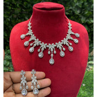 Amoliya Jewels Austrain Stone Choker Necklace Set