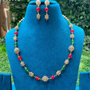 Amoliya Jewels Premium Pearl Necklace Set