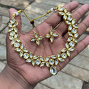 Amoliya Jewels Gold Plated Kundan Stone Necklace Set