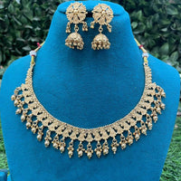 Amoliya Jewels Gold Plated Beads Necklace Set
