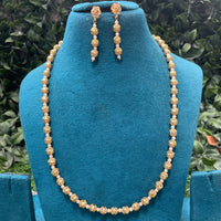 Amoliya Jewels Gold Plated Beads Necklace Set
