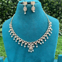 Amoliya Jewels Royal Polki Kundan Stone And Pearl Necklace Set