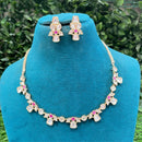 Amoliya Jewels Party Wear Polki Kundan Stone Necklace Set 
