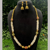 Amoliya Jewels Royal Pearl Necklace Set
