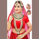 The Fashion Jewels Gold Plated Kundan Bridal Set