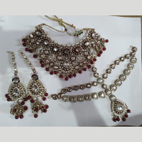 The Fashion Jewels Royal Kundan Pearl And Beads Necklace Set
