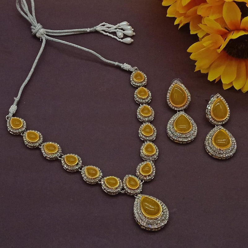 Anjali Jewellery Gold Plated Austrian Stone Necklace Set