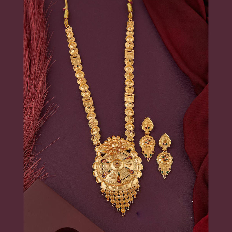 Kalpna Sales Gold Plated Meenakari Necklace Set