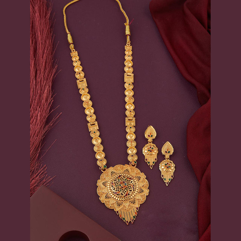 Kalpna Sales Gold Plated Meenakari Necklace Set