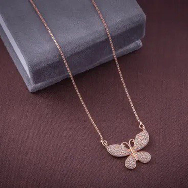 Kalpna Sales Surat Gold Plated Austrian Stone Chain Pendants