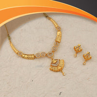 Kalpna Sales Exclusive Designer Gold  Plated Austrian Stone Necklace Set
