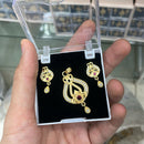 Kalpna Sales Surat Gold Plated Austrian Stone Pendant Set