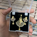 Kalpna Sales Surat Gold Plated Austrian Stone Pendant Set