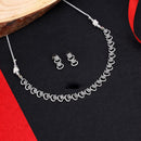 Kalpna Sales Surat Silver Plated Austrian Stone Necklace Set