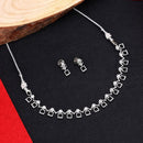 Kalpna Sales Surat Silver Plated Austrian Stone Necklace Set