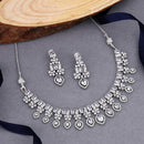 Kalpna Sales Surat Silver Plated American Diamond Necklace Set