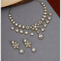 Kalpna Sales Surat Gold Plated American Diamond Necklace Set