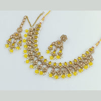 Rajwadi Collection Gold Plated Crystal Stone Necklace Set