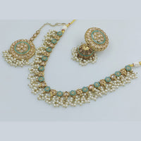 Rajwadi Collection Gold Plated Pearl Necklace Set