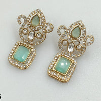 Rajwadi Collection Gold Plated Austrian Stone Dangler Earrings