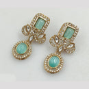 Rajwadi Collection Gold Pated Crystal Stone Dangler Earrings